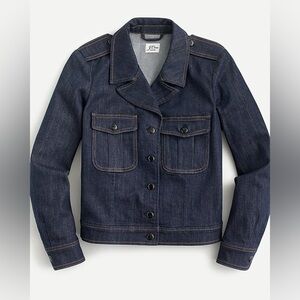 J. Crew Denim lady Blazer jacket in Stay Navy wash